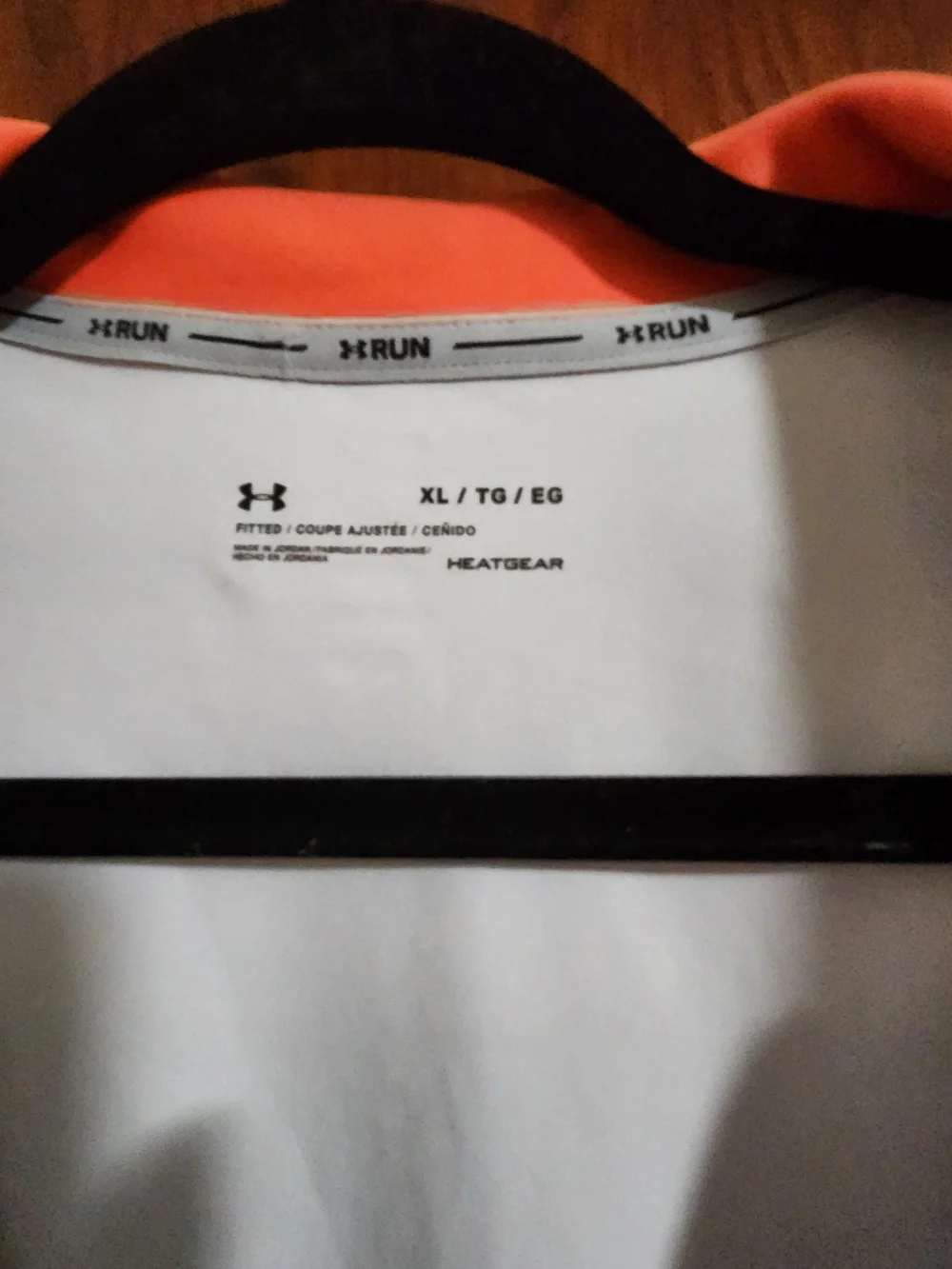 Under Armour Men's XL Tech 1/2 Zip Pullover Jacket Gray Orange